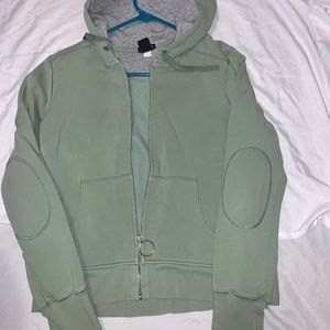 A green gab zip up